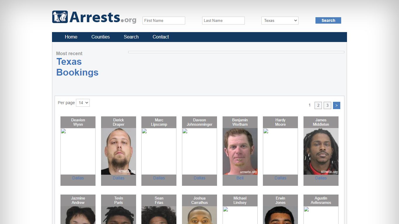 Texas Arrests and Inmate Search